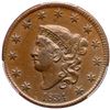 Image 2 : 1834 N-1 R1 Small 8, Large Stars, Medium Letters, PCGS graded AU55, CAC Approved