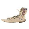 Image 12 : 19th C. Mescalero Apache Beaded High-Top Moccasins