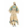 Image 1 : A Fine, Early & Large Cheyenne Beaded Doll 19th C.