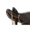Image 2 : Western Rawhide Tooled Saddle c. 1940-50s