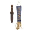 Image 1 : 19th-C. Northern Plains Dag Knife & Beaded Sheath
