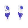 Image 2 : Navajo Lapis Lazuli Sterling Dangle Earrings