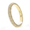 Image 6 : Antique 18k Yellow Gold Detailed Floral & Wavy Work Eternity Stack Band Ring