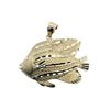 Image 1 : Yellow Gold Angel Fish Pendant