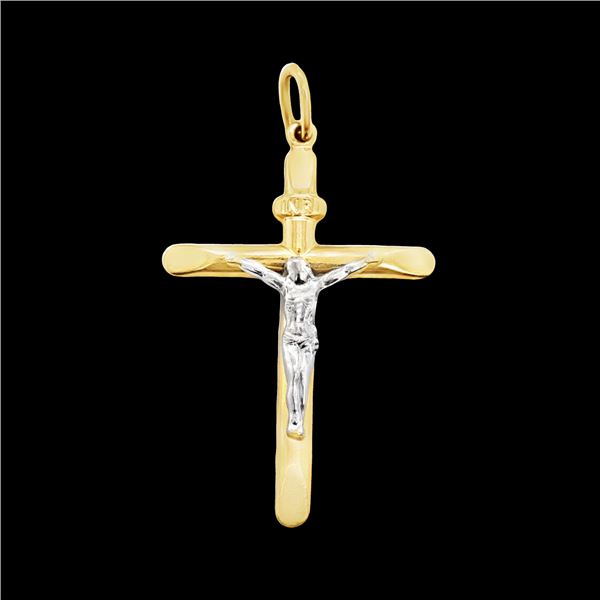 Crucifixion Cross Pendant - 18k
