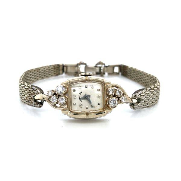 Antique Lady Elgin Diamond Watch