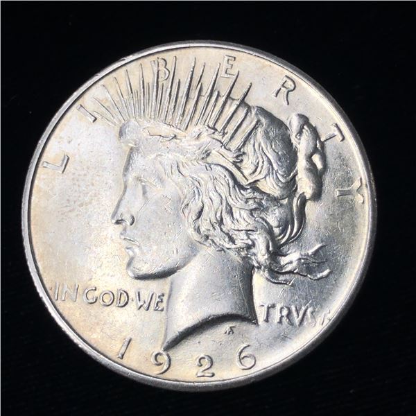 1926 D Peace Silver Dollar AU