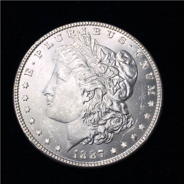 1887 Morgan Silver Dollar Unc