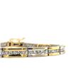 Image 2 : Two Tone Diamond Tennis Bracelet