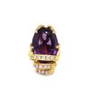 Image 1 : Amethyst and Diamond Ring