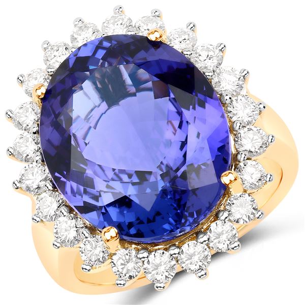Tanzanite and Diamond Ring