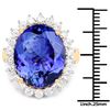 Image 3 : Tanzanite and Diamond Ring