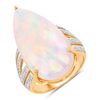 Image 1 : Ethiopian Opal & Diamond Ring