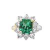 Image 1 : Emerald and Diamond Ring