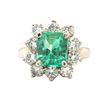 Image 4 : Emerald and Diamond Ring