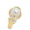 Image 2 : Pearl and Diamond Halo Ring