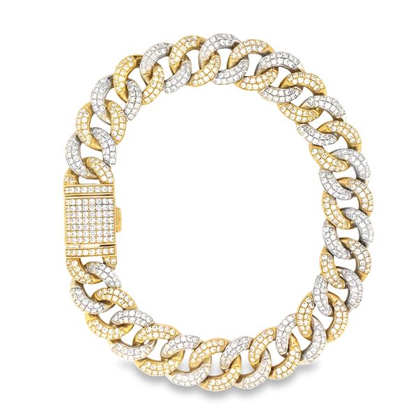 Blinged Out Diamond Pave Cuban Curb Bracelet