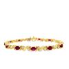 Image 1 : Ruby and Diamond Tennis Bracelet