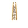 Image 1 : Channel Set Graduated Diamond Pendant