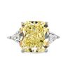 Image 1 : GIA CERTIFIED Fancy Yellow Diamond Ring 6.13 CTS