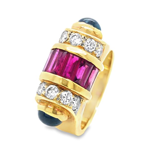 pics Ruby Diamond Sapphire Ring