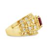 Image 3 : Large Enanced Ruby and Diamond Ring