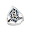 Image 3 : Multi-Color Diamond and Sapphire Ring