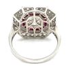 Image 4 : Deco Style Ruby and Diamond (1.59 CT) Ring