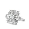 Image 4 : Mid-Century Platinum Diamond Ring