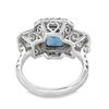 Image 4 : Natural Fine Color Aquamarine and Diamond Ring