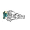 Image 3 : Natural Emerald and Diamond Ring