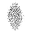 Image 1 : Diamond Cluster Ring with Marquis and Round Brilliants