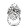 Image 4 : Diamond Cluster Ring with Marquis and Round Brilliants