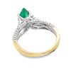 Image 5 : Pear Shaped Emerald and Diamond Ring - Great Color