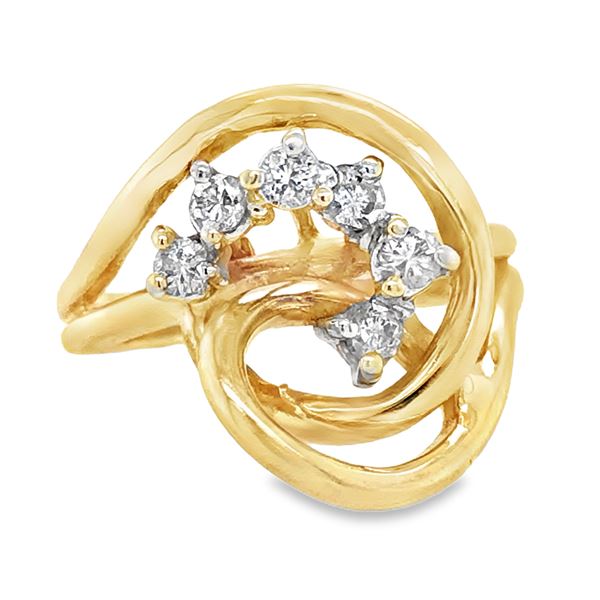 Free Form Diamond Ring