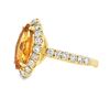 Image 2 : Citrine Quartz and Diamond Ring