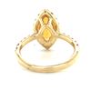 Image 3 : Citrine Quartz and Diamond Ring