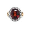 Image 1 : Two-Tone Garnet and Diamond Ring