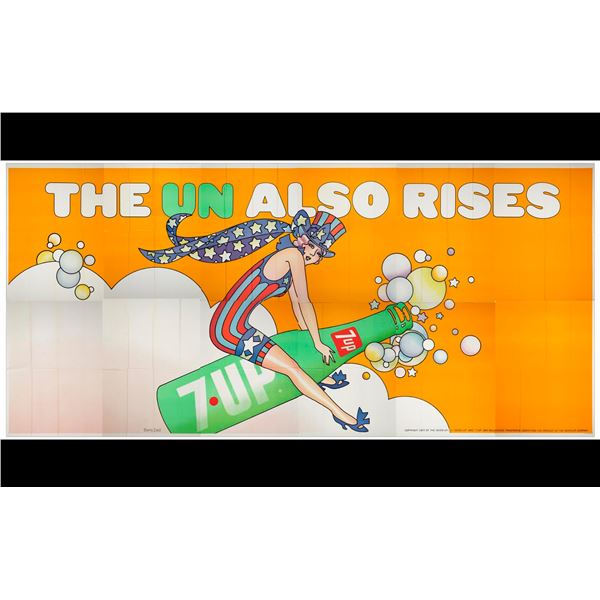 7-UP 30 Sheet Rainlap poster - Billboard (120" x 240"); Very Fine+ Folded