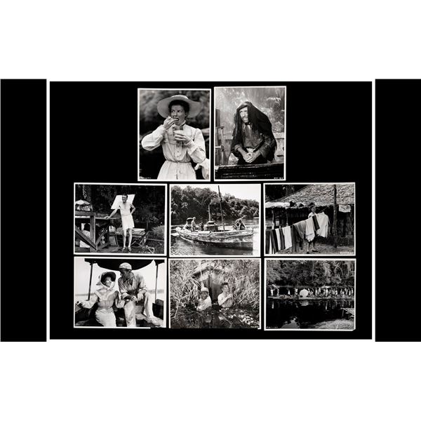 THE AFRICAN QUEEN - 12. Lot #12 - THE AFRICAN QUEEN: Group of 8 Double-Weight Oversized Photographs 