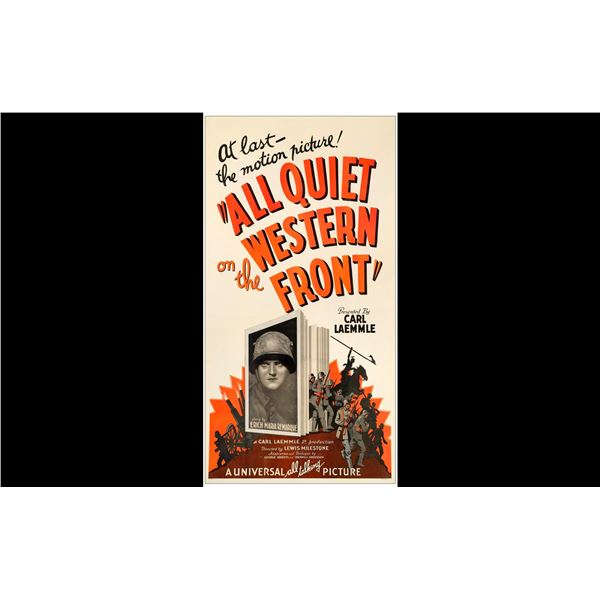 ALL QUIET ON THE WESTERN FRONT - Three Sheet (41" x 78"); Very Fine- on Linen