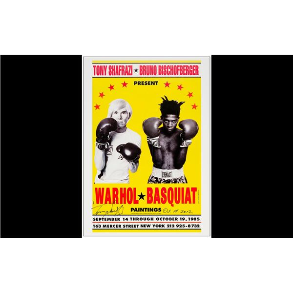 ANDY WARHOL - Window Card (19" x 27") Signed by Tony Shafrazi; Near Mint Rolled