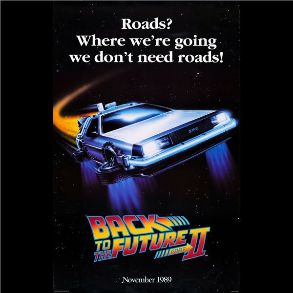 BACK TO THE FUTURE PART II - Commercial Poster (25" x 38.75"); Wallen Green Direct Marketing; Very F