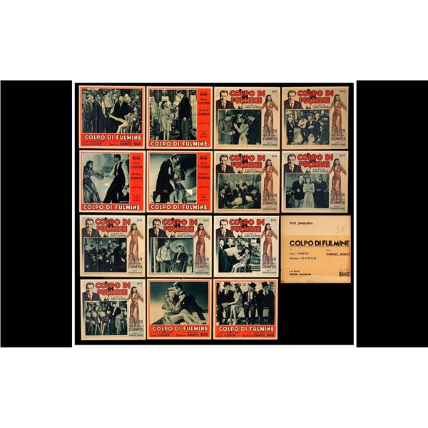 BALL OF FIRE - Group of 14 Italian Photobustas (12.5" x 13.25"); Very Fine-