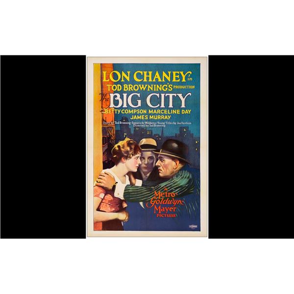 THE BIG CITY - One Sheet (27" x 41"); Stone Litho; Very Fine+ on Paper