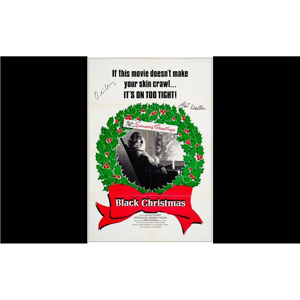 BLACK CHRISTMAS - Canadian One Sheet (27" x 40") Signed by Olivia Hussey and Keir Dullea; Country-of