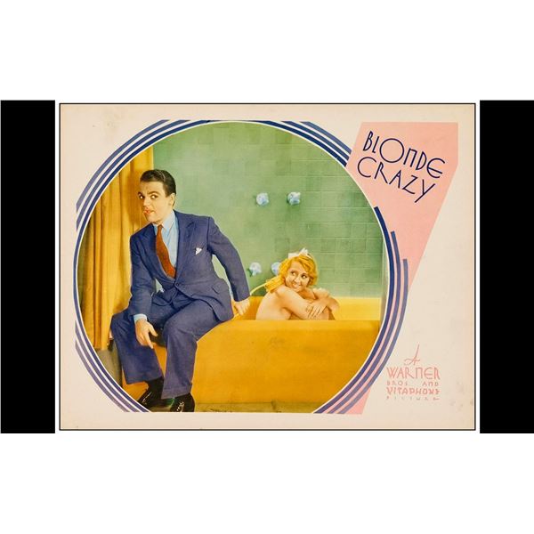BLONDE CRAZY - Lobby Card (11" x 14"); Very Fine-