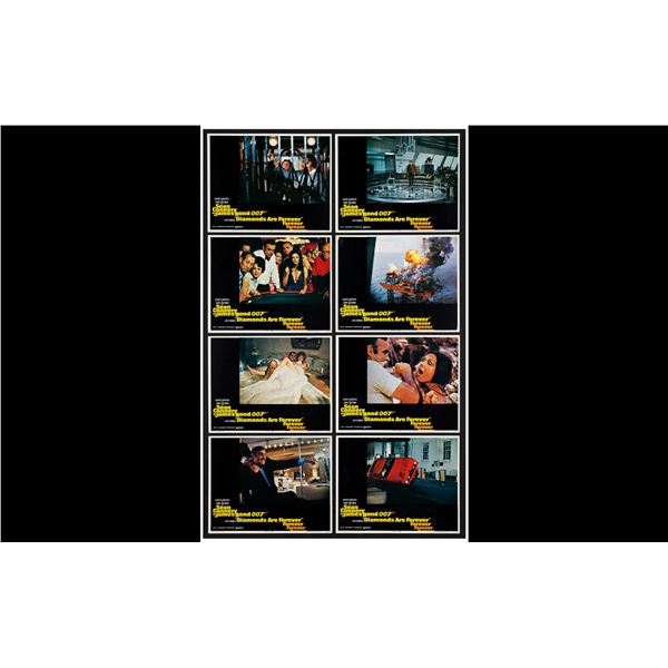 JAMES BOND: DIAMONDS ARE FOREVER - Lobby Card Set (11" x 14"); Fine+
