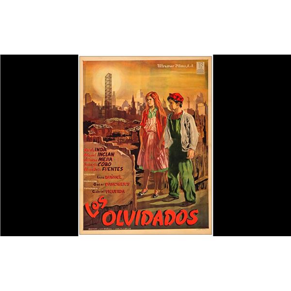 LOS OLVIDADOS - Mexican One Sheet (27" x 36.5"); Country-of-Origin; Very Fine+ on Linen