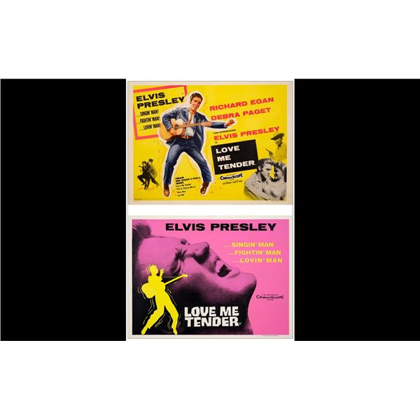 LOVE ME TENDER - British Quads (2) (30" x 40"); Fine+ on Linen